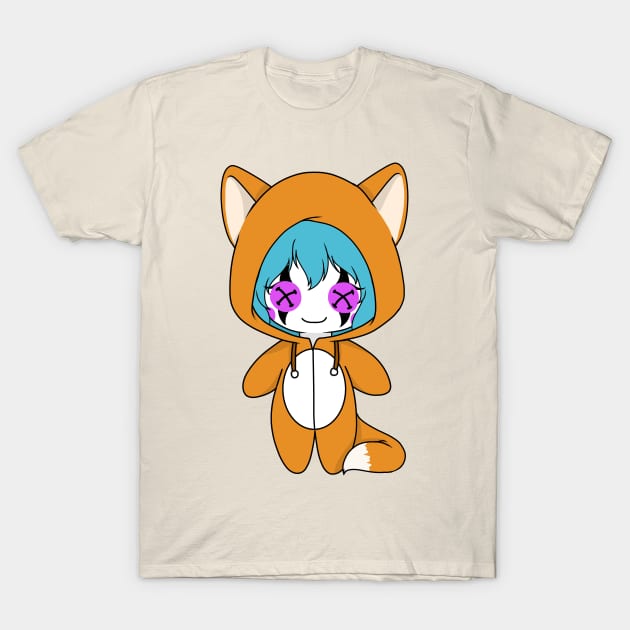 creepypasta candy cane fox costume doll T-Shirt by LillyTheChibi